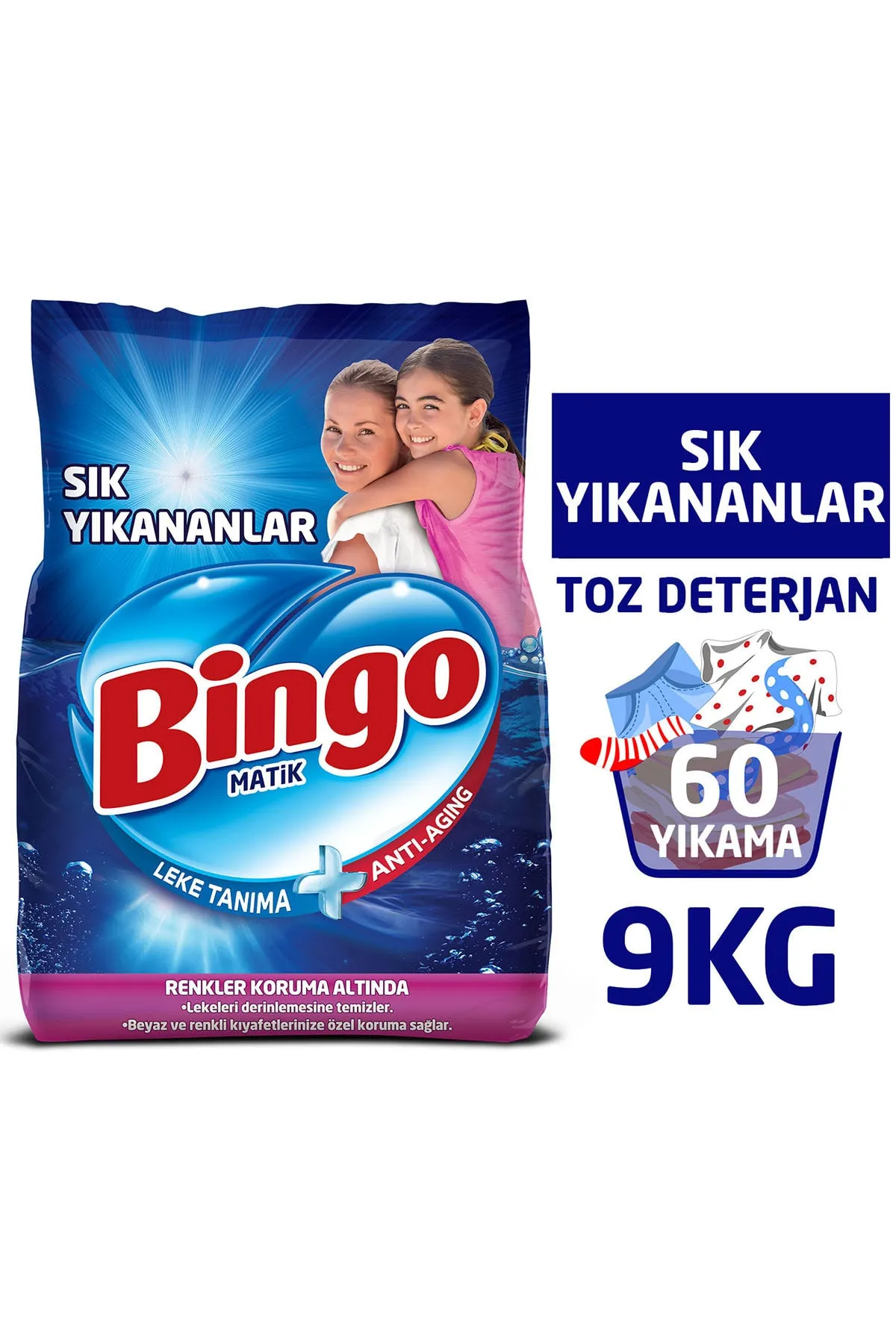 Bingo Toz Çamaşır Deterjanı Sık Yıkananlar 9 Kg